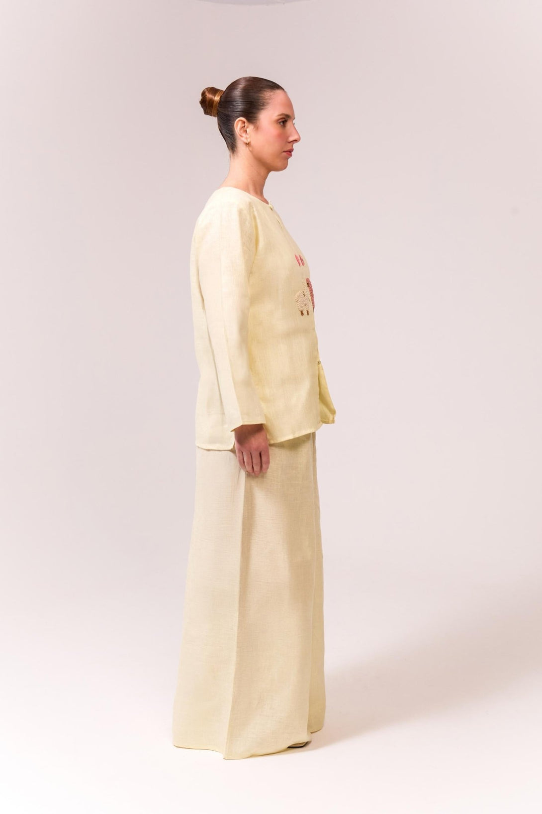 Linen Embroidered Set – Two - Piece - Lehalo official